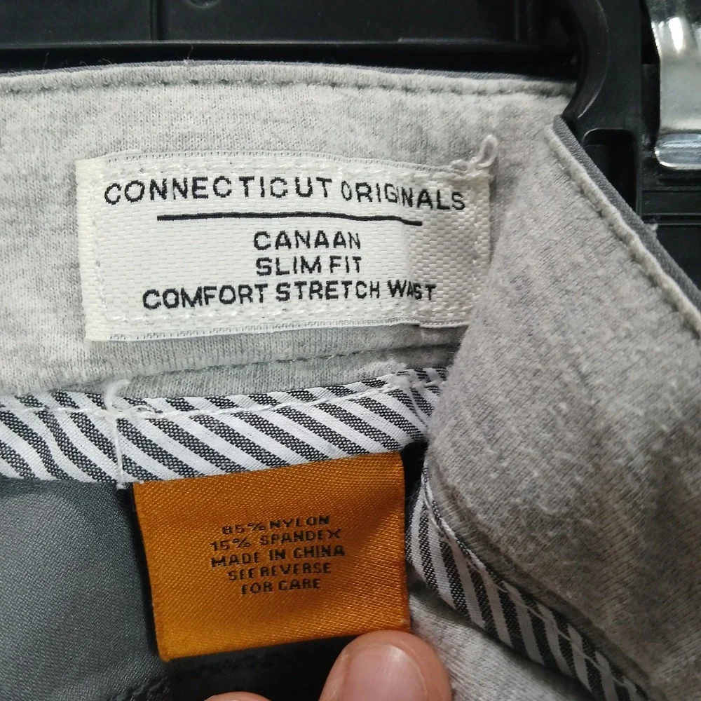 Tailor Vintage Movement Pants Men's 36x30 Gray Nylon Stretch‎ Slim Fit Utility